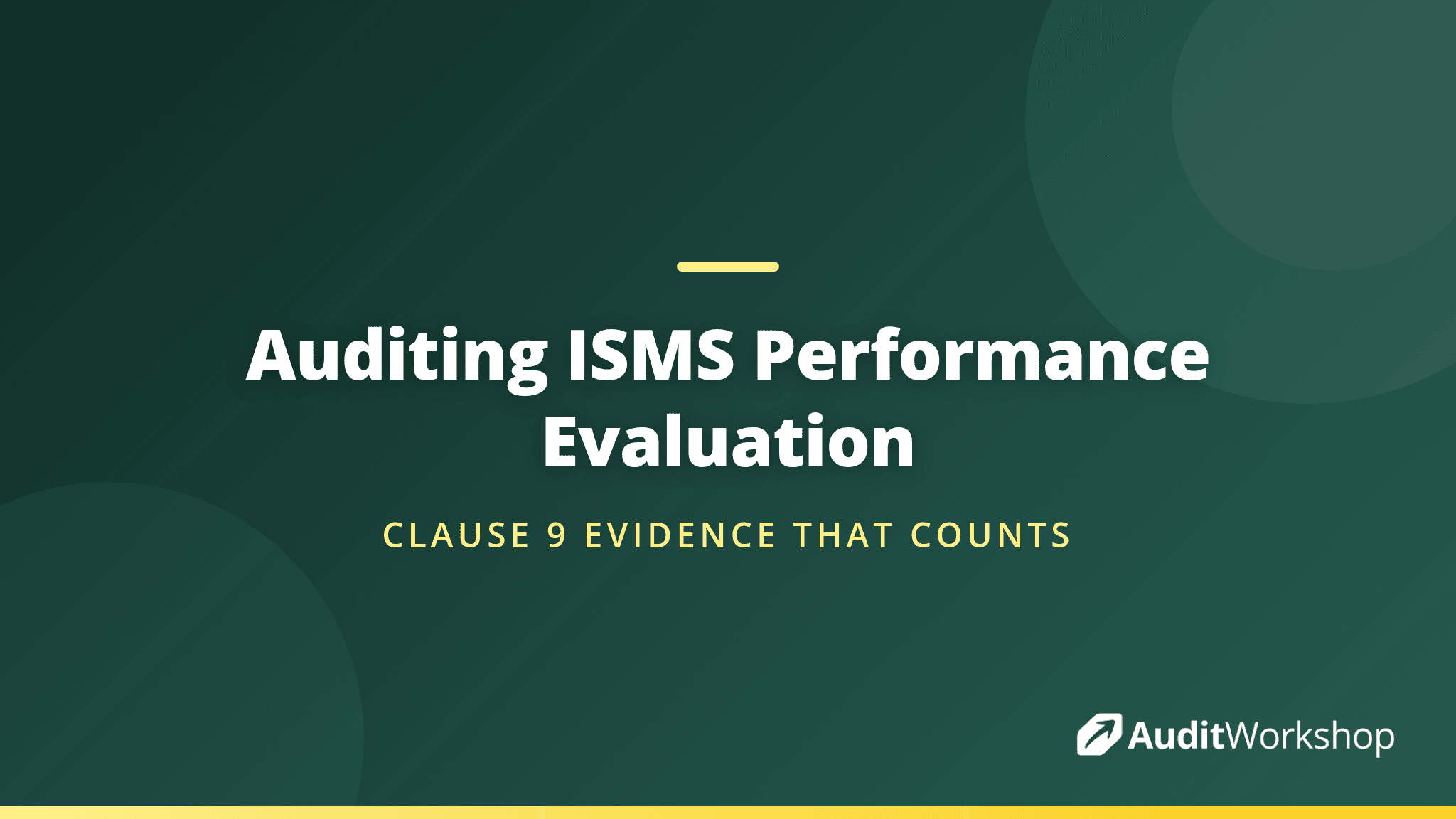 How to Audit Performance Evaluation in an ISMS