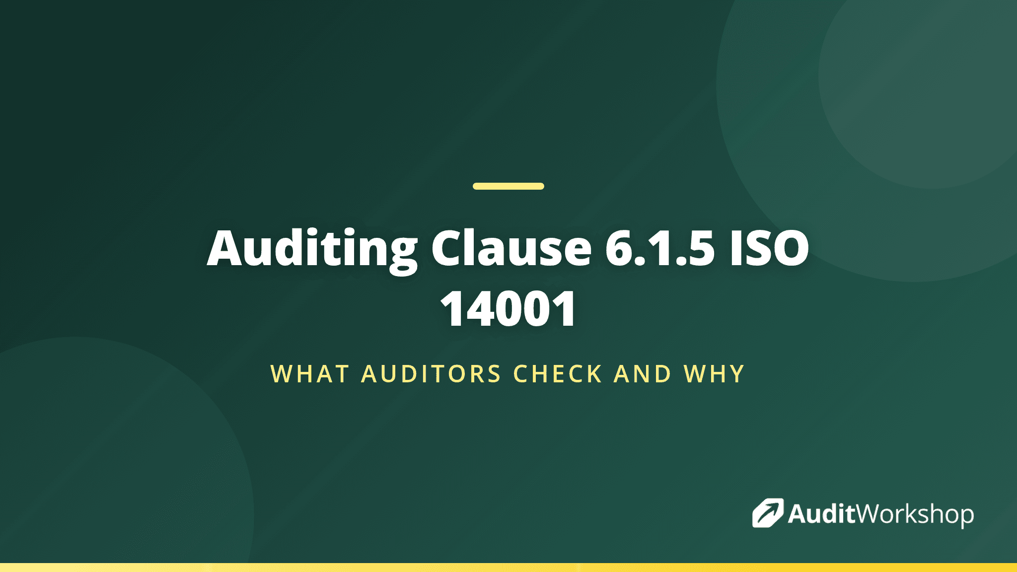 Auditing Planning Actions Under Clause 6.1.5 of ISO 14001:2026