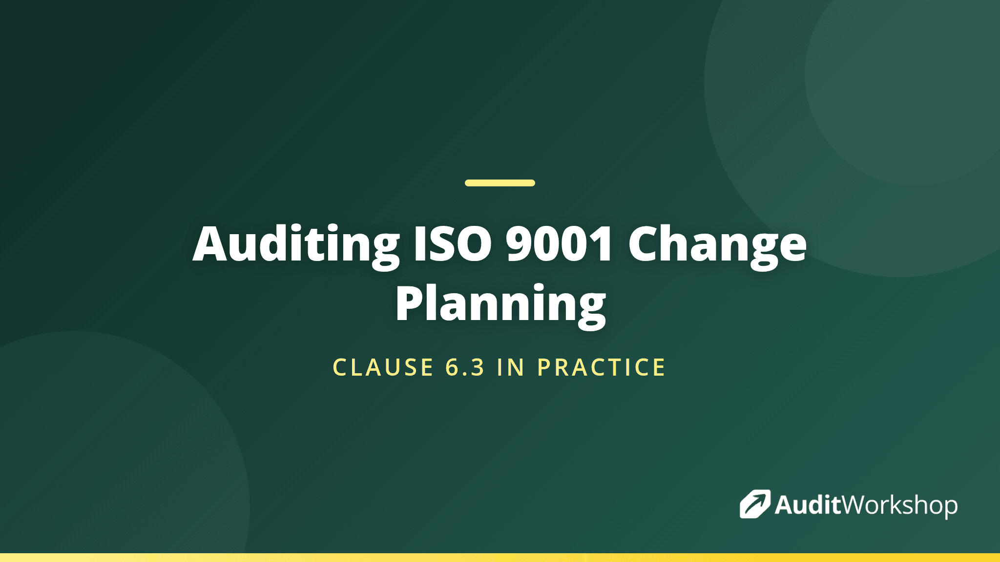 How to Audit Planning of Changes in ISO 9001