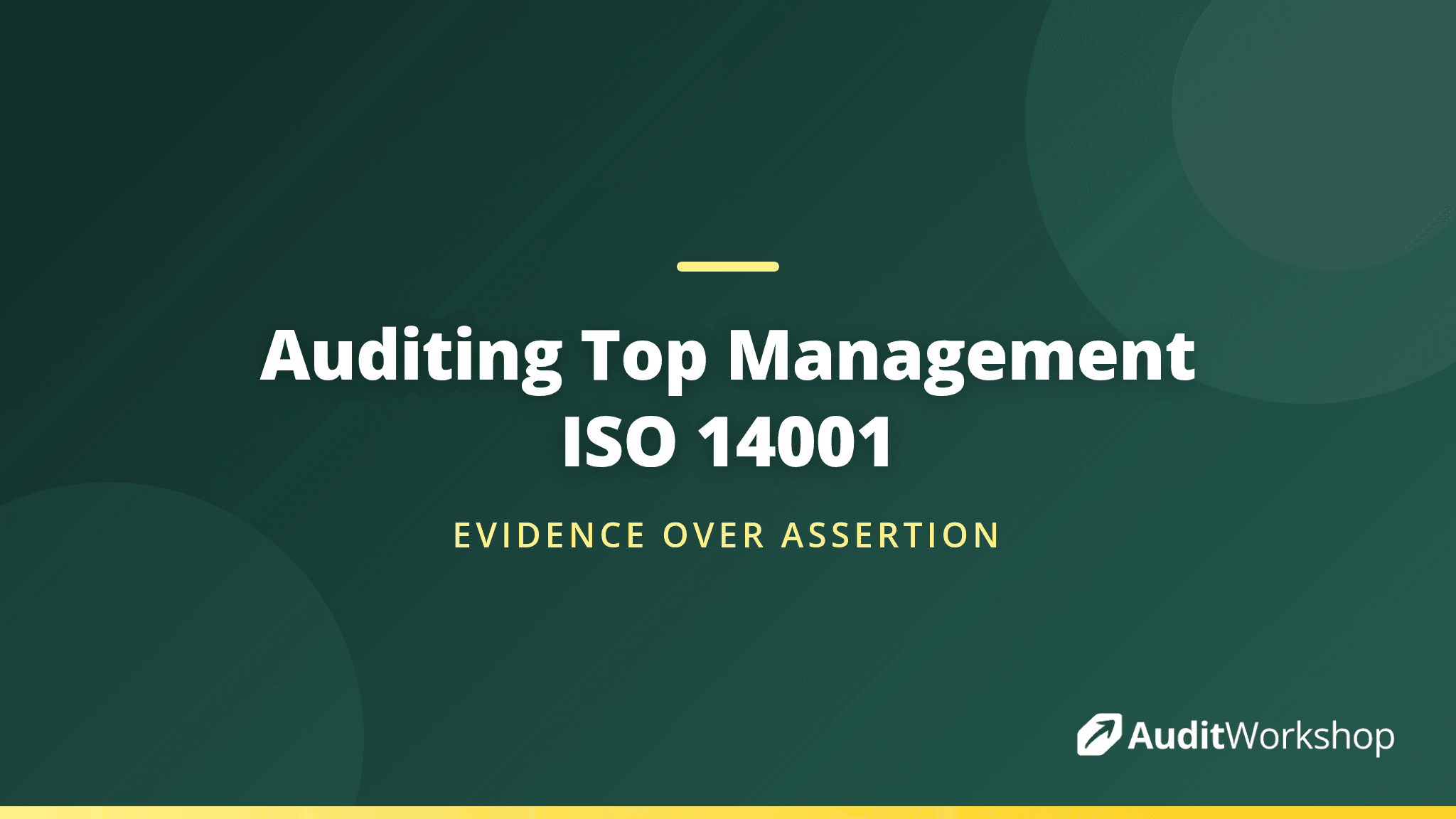 How to Audit Top Management Commitment Under ISO 14001:2026