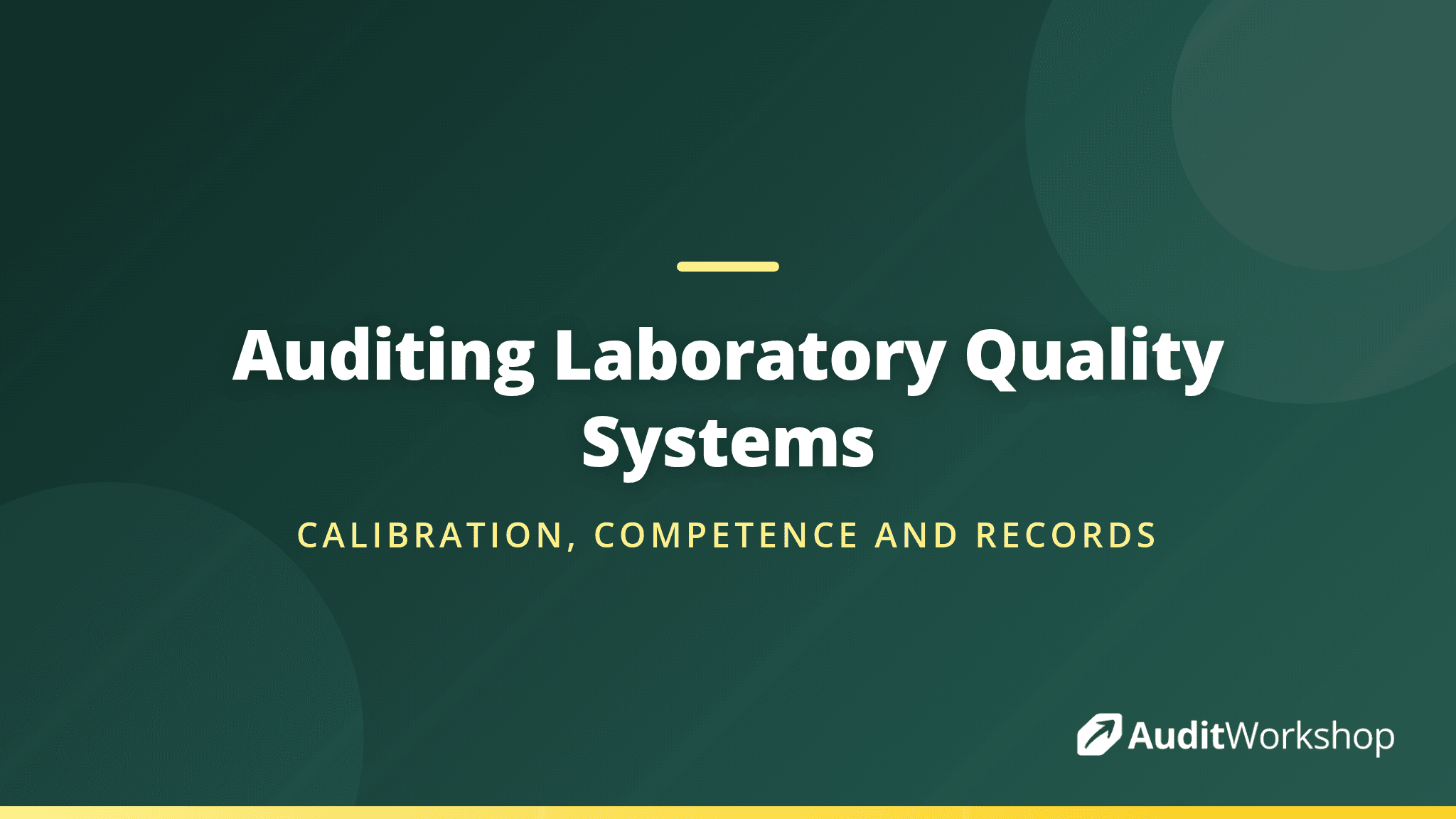 Auditing Laboratory Quality Systems: Calibration, Competence and Records