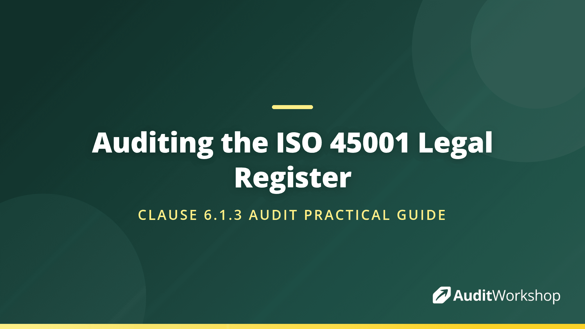 Auditing the Legal Register Under ISO 45001 Clause 6.1.3