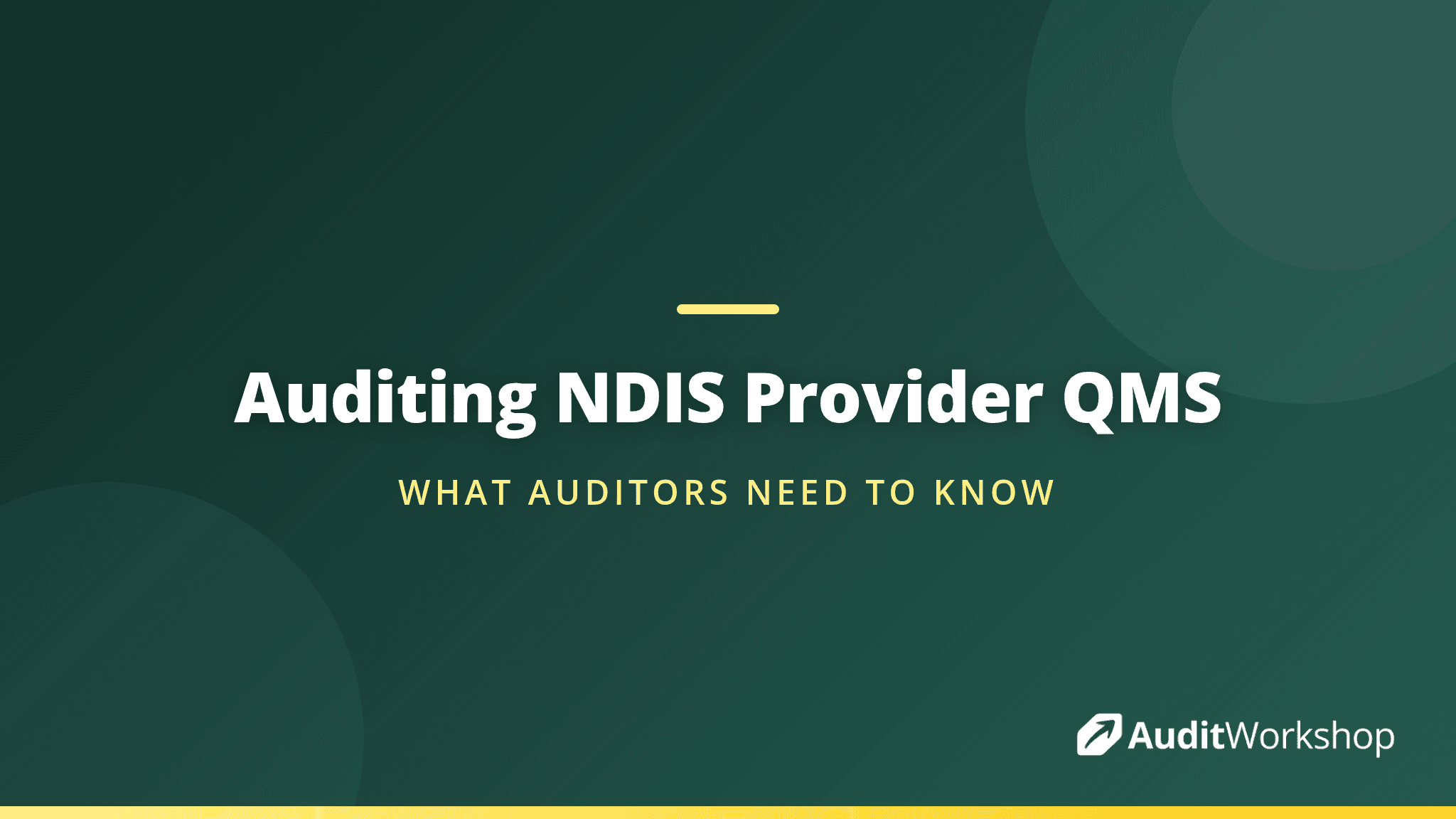 Auditing an NDIS Provider Quality Management System