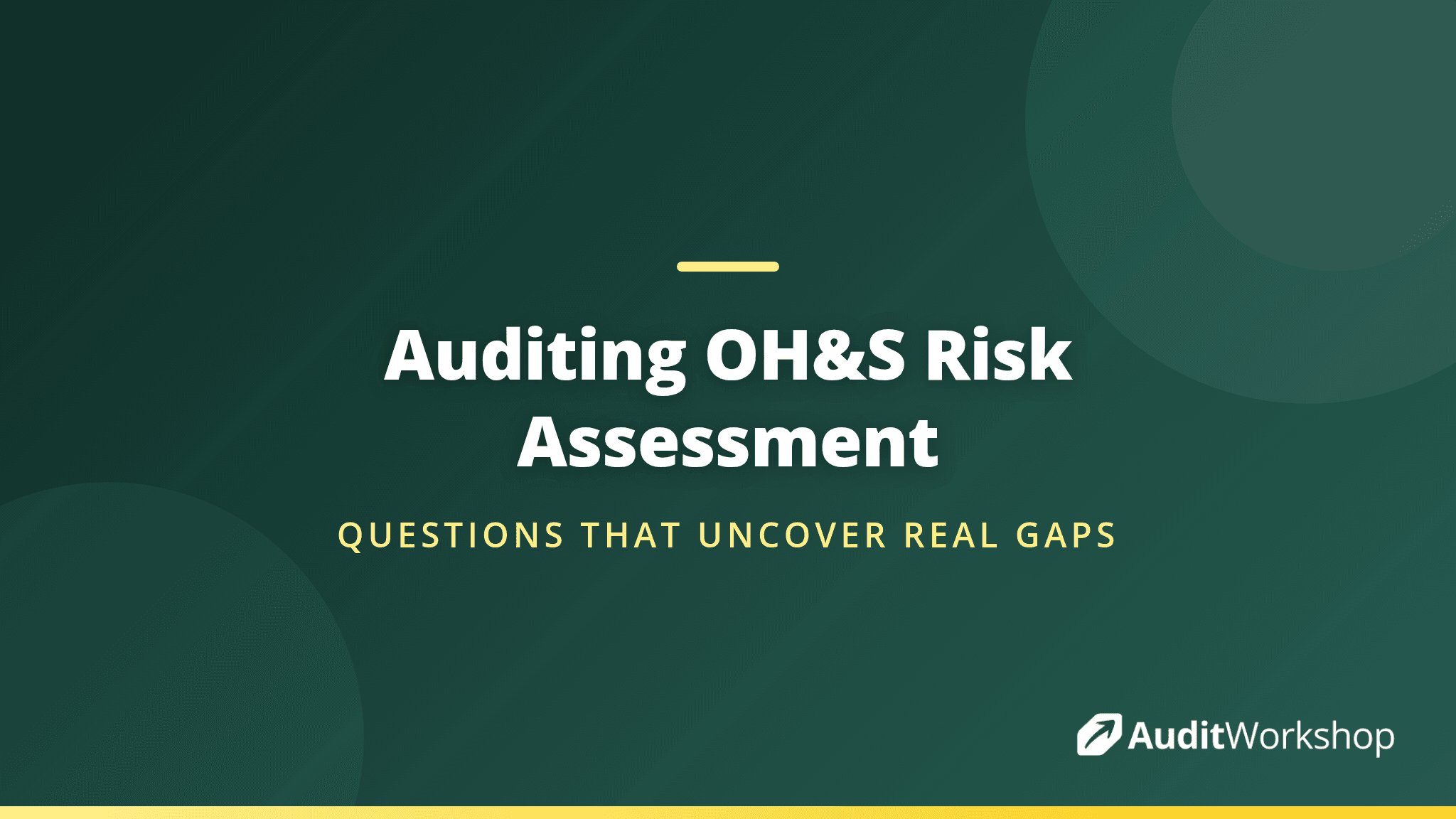Audit Questions for OH&S Risk Assessment Under Clause 6.1.2.2