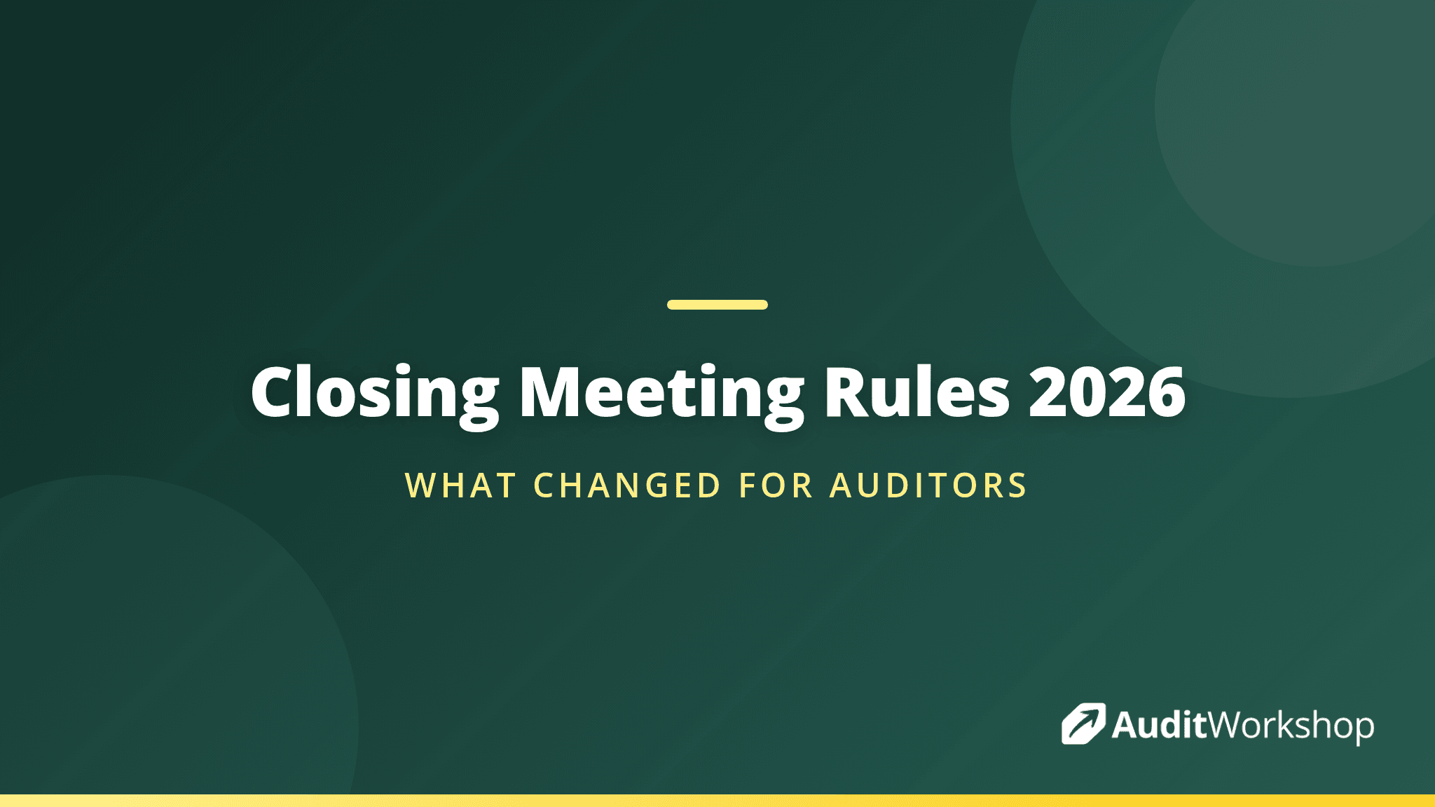 Closing Meeting Rules Tightened: Reporting Nonconformities Under the 2026 Edition