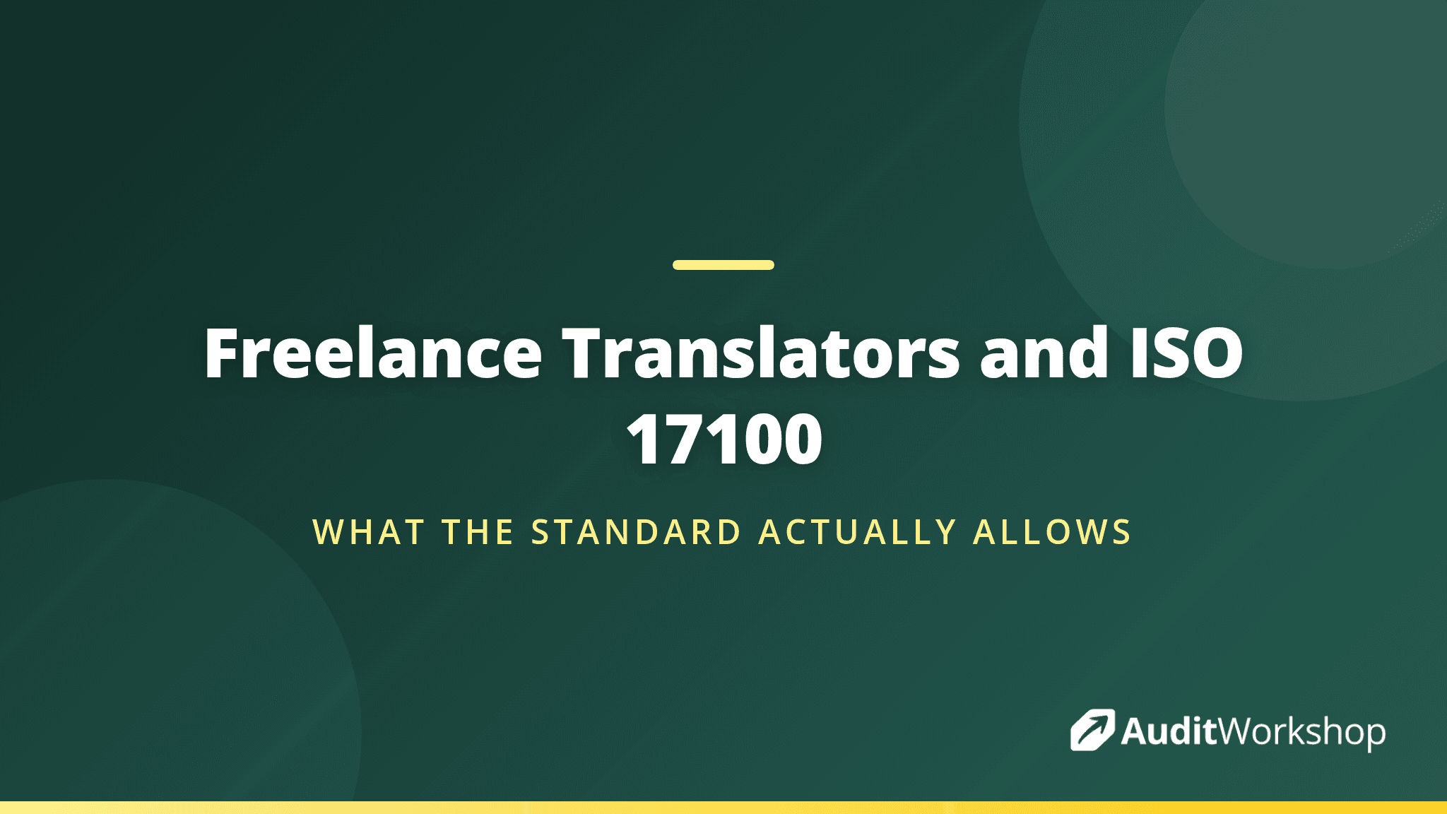 Can Freelance Translators Get ISO 17100 Certification?