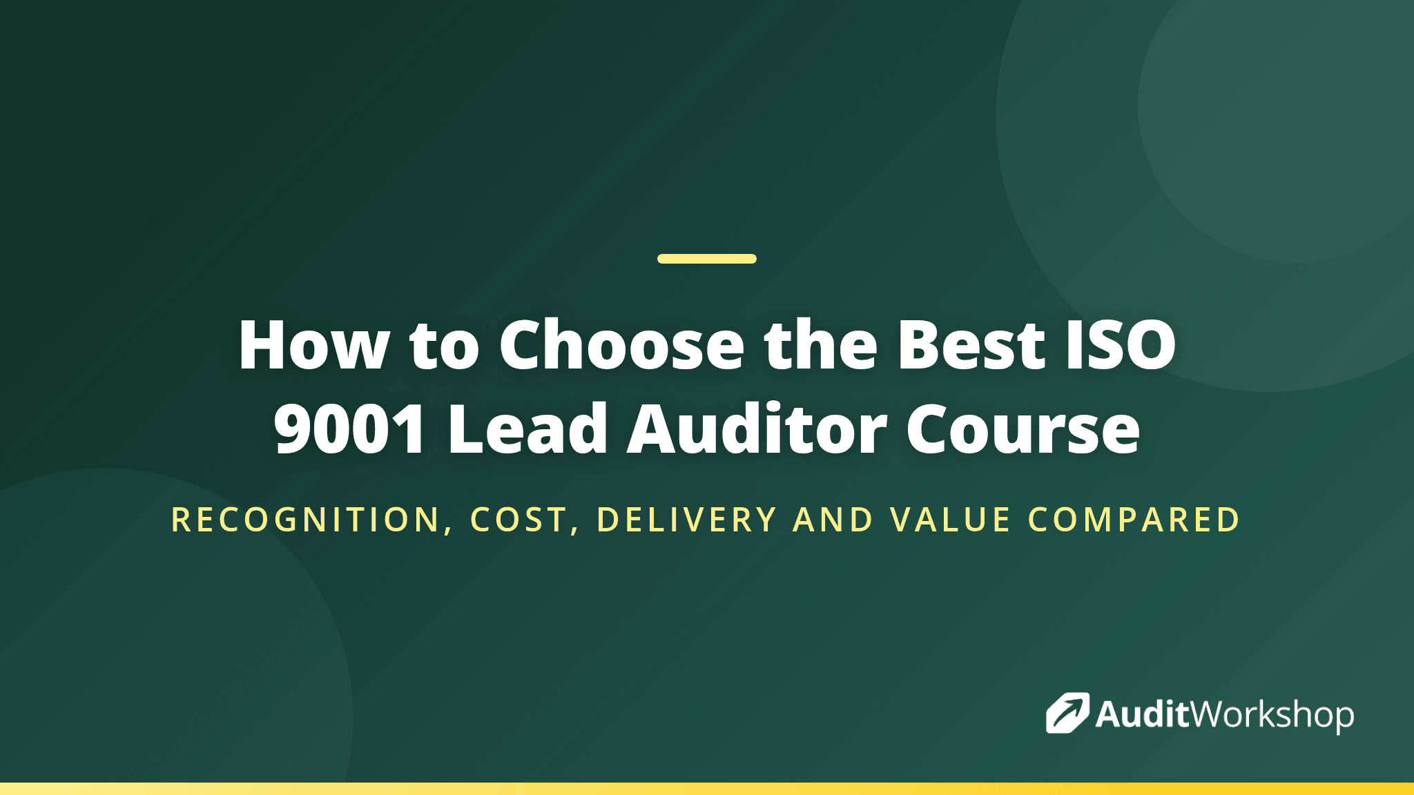 How to Choose the Best ISO 9001 Lead Auditor Course