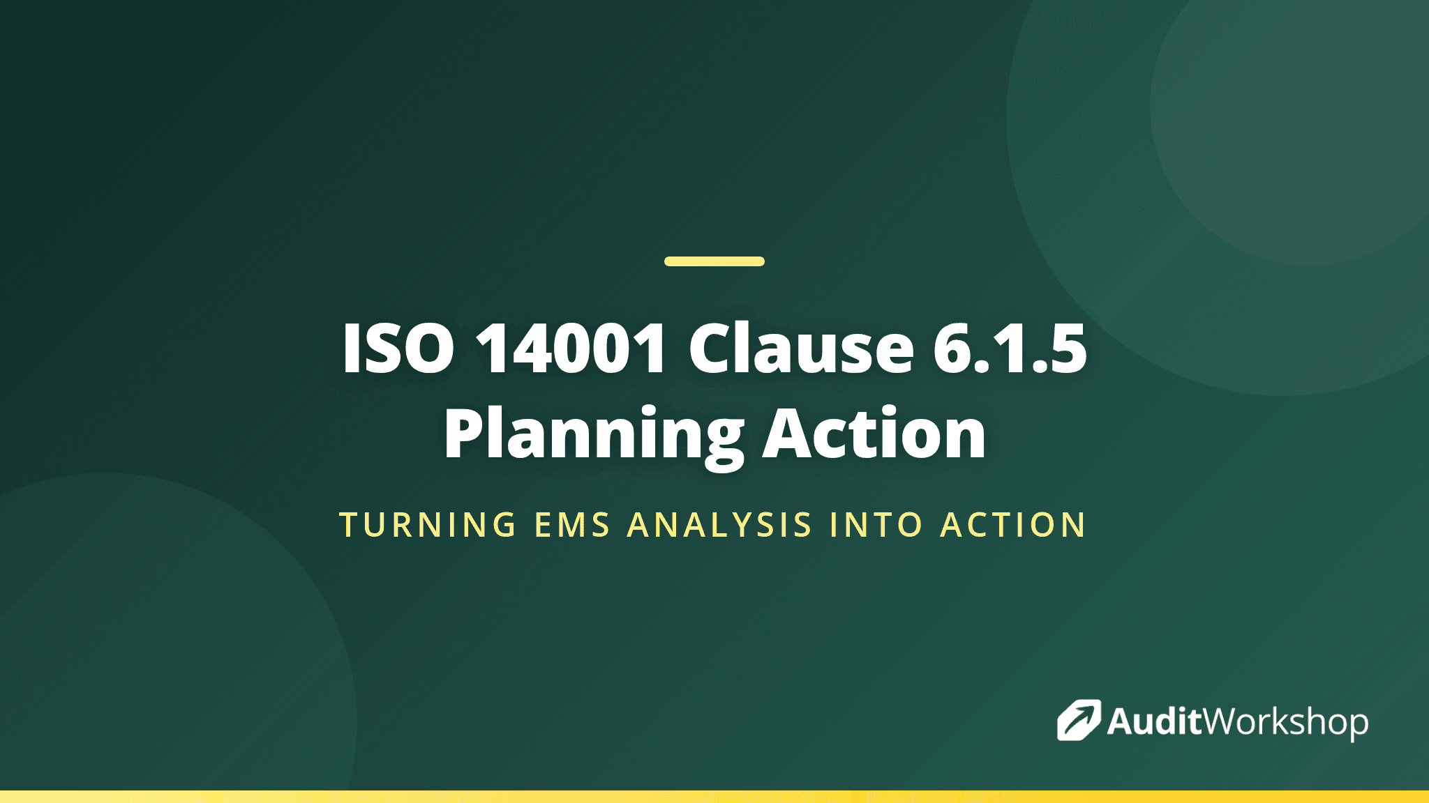Planning Action in ISO 14001:2026: Clause 6.1.5 Explained