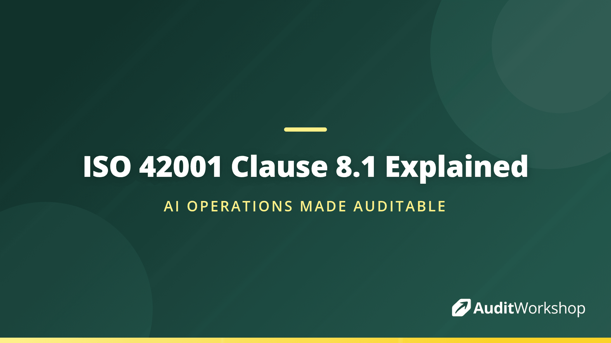 Operational Planning and Control in ISO 42001: Clause 8.1 in Practice
