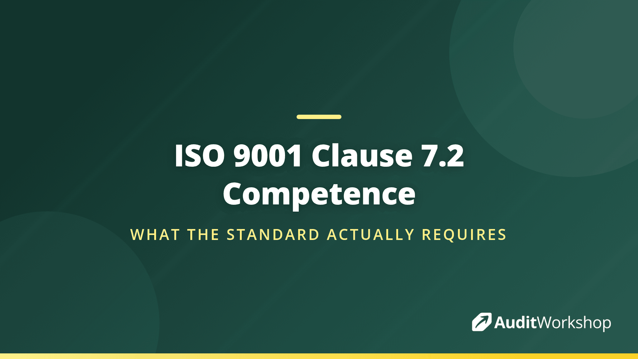 ISO 9001 Clause 7.2 Competence Explained