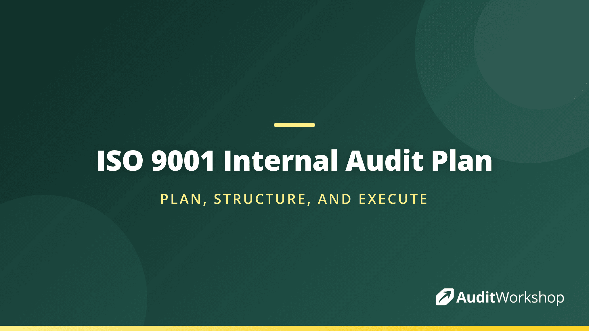 ISO 9001 Internal Audit Plan With a Worked Example