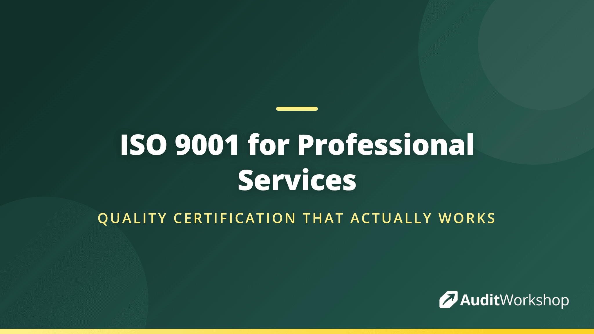 ISO 9001 for Professional Services Firms: A Practical Guide to Quality Certification