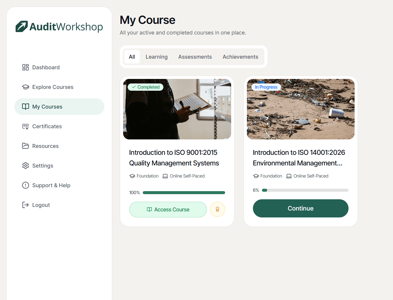 Easy Course Navigation