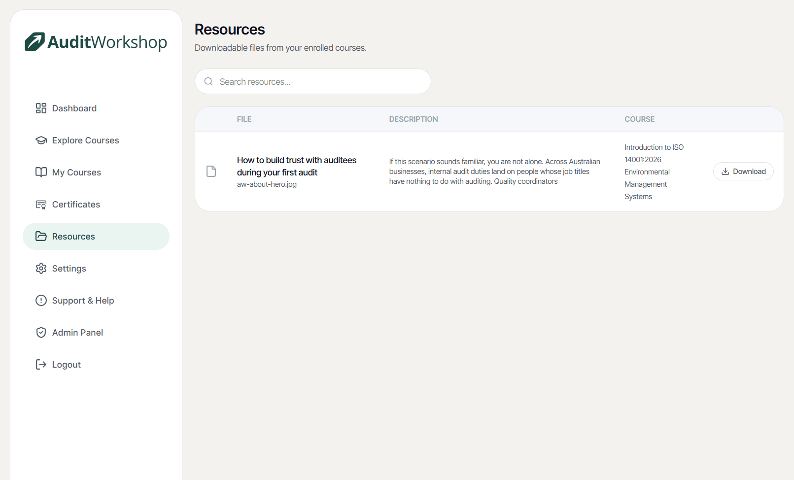 Access to Resources