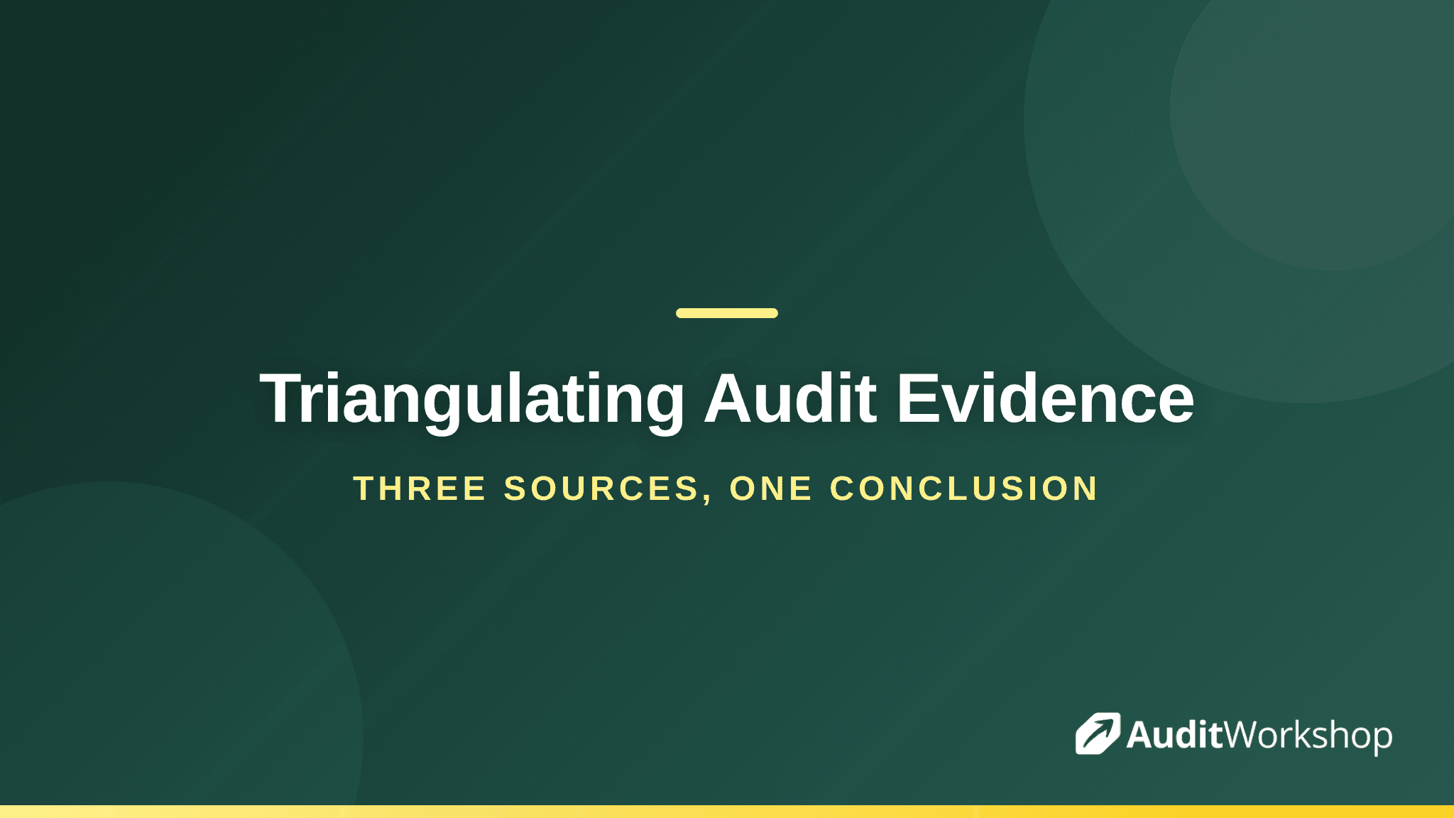 Triangulating Audit Evidence: Documents, People and Observation