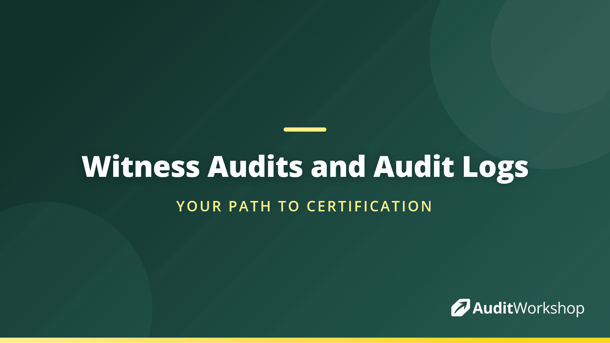 Witness Audits and Audit Logs for Certification: What You Need to Know
