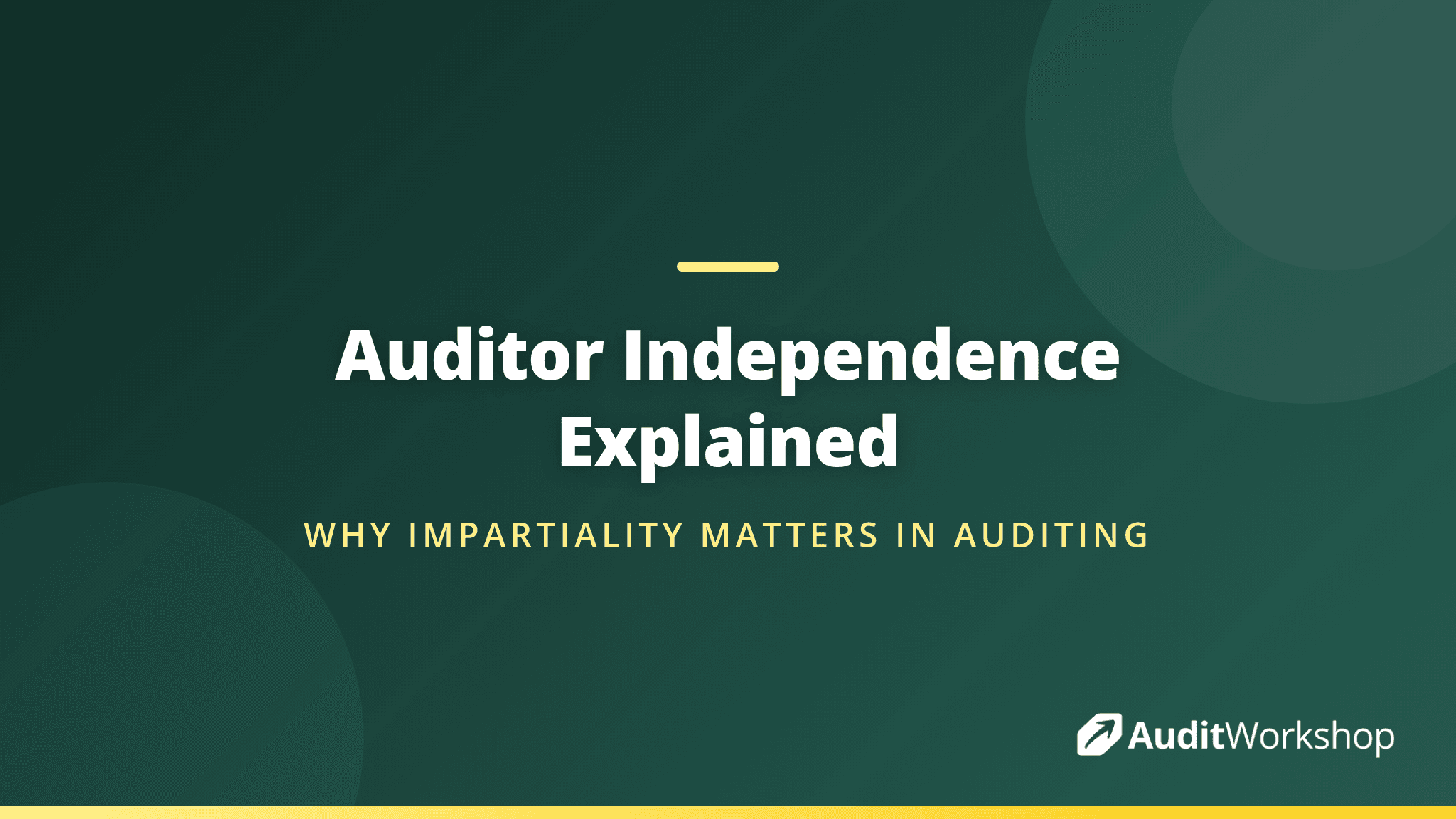 Auditor Independence: Can You Audit Your Own Work?