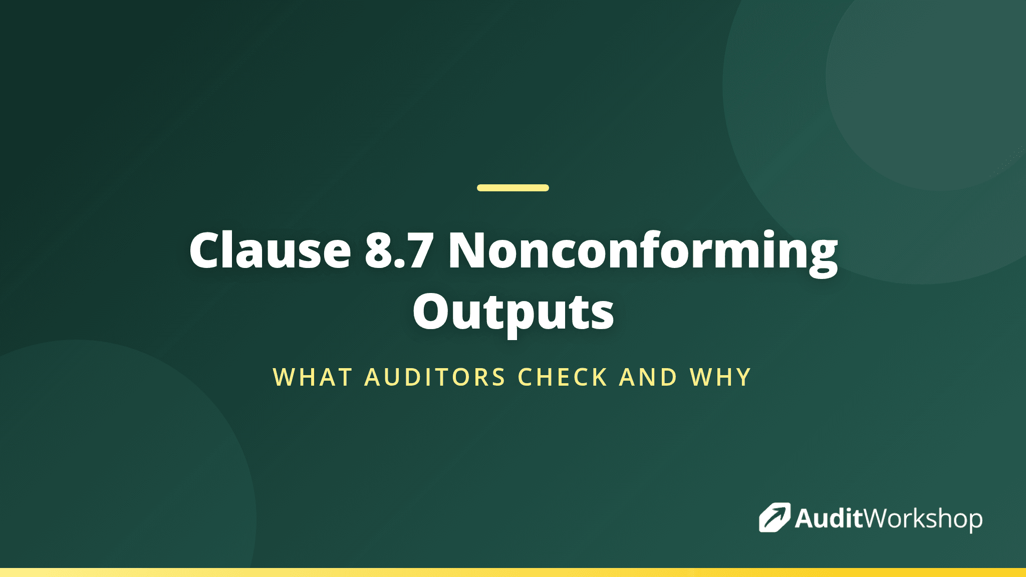 ISO 9001 Clause 8.7 Control of Nonconforming Outputs Explained