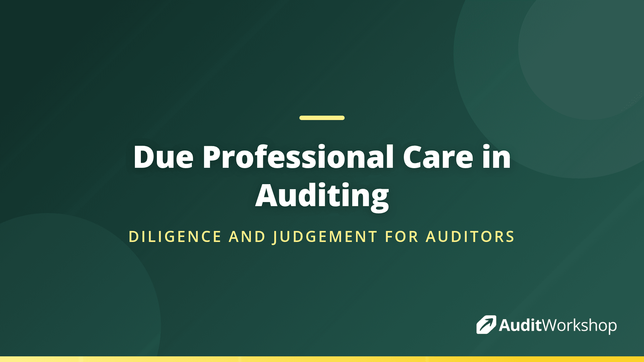 Due Professional Care: Applying Diligence and Judgement on Every Audit