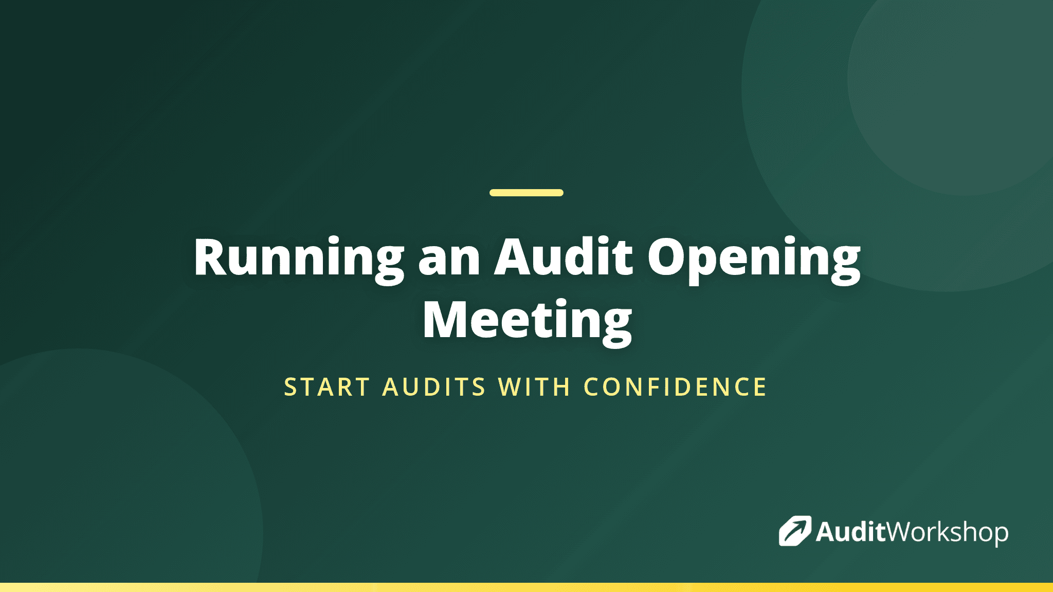 How to Run an Opening Meeting That Sets the Tone