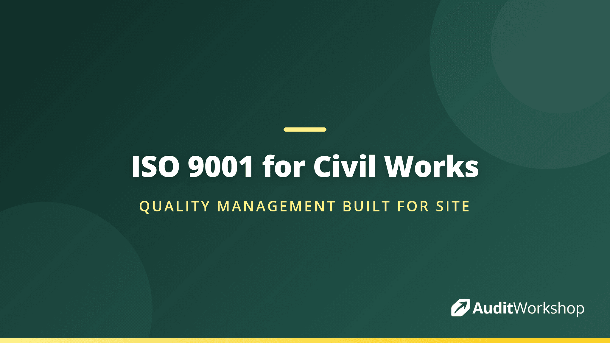 ISO 9001 for Civil Works Contractors: A Practical Guide to Quality Management on Site