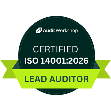 ISO 14001:2026 Lead Auditor Training Course badge