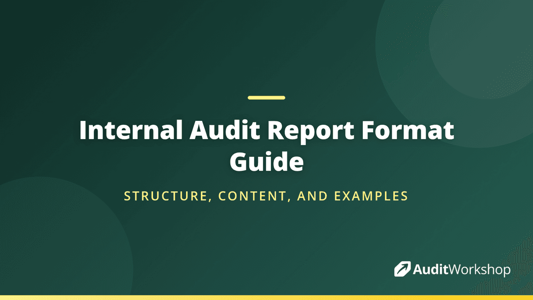 Audit Report Address Example Internal Audit Report Format With Example | Audit Workshop