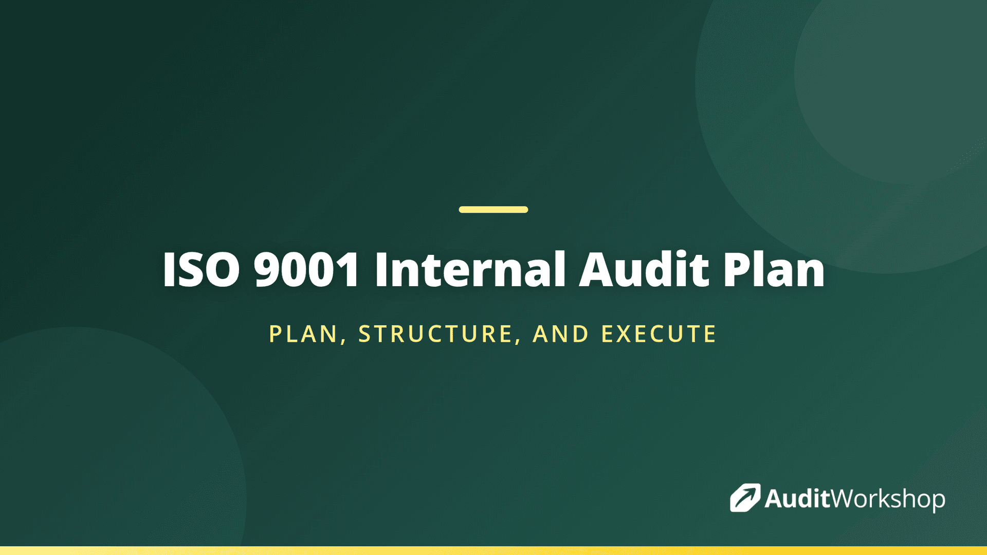 Iso 9001 Audit Program Example ISO 9001 Internal Audit Plan With a Worked Example | Audit Workshop
